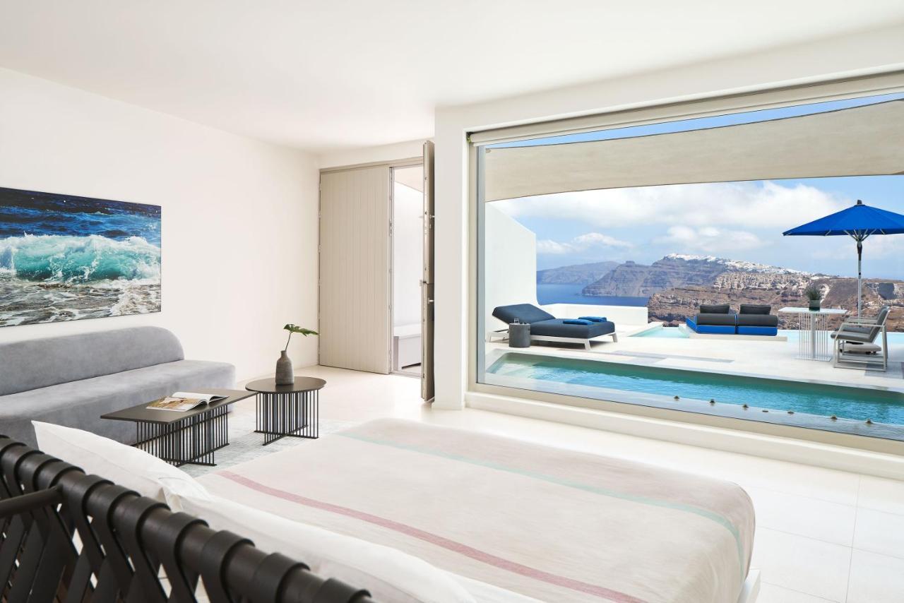Sugarmoon Suite Heated Plunge Pool Infinity Pool Caldera View