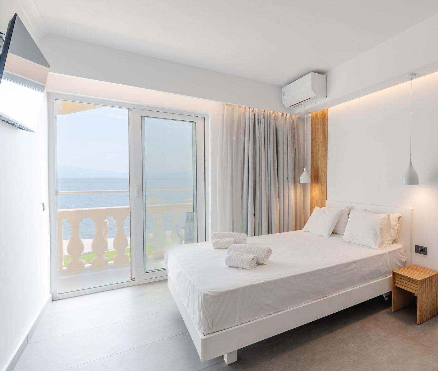 Superior Deluxe Double or Twin Room Balcony Pontikonisi island view