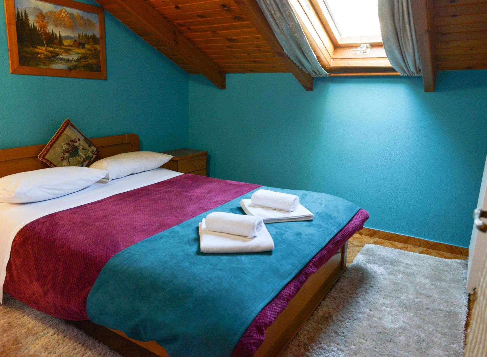 Two-Bedroom Apartment Fireplace Attic