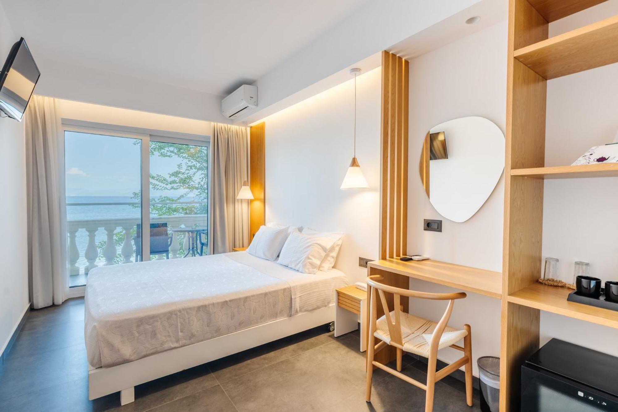 Superior Deluxe Double or Twin Room Balcony Pontikonisi island view