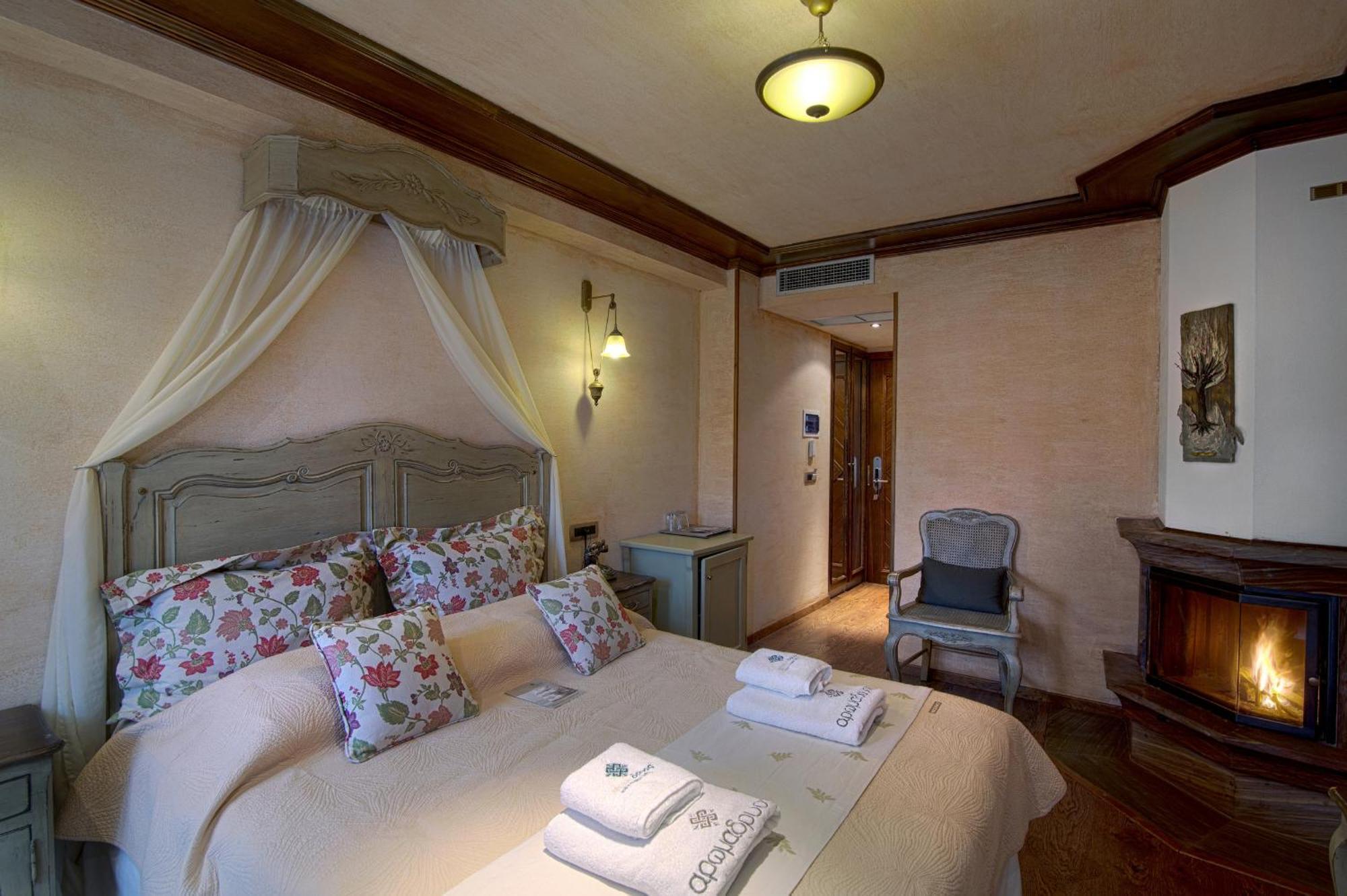 Superior Double Room Fireplace Side Mountain View