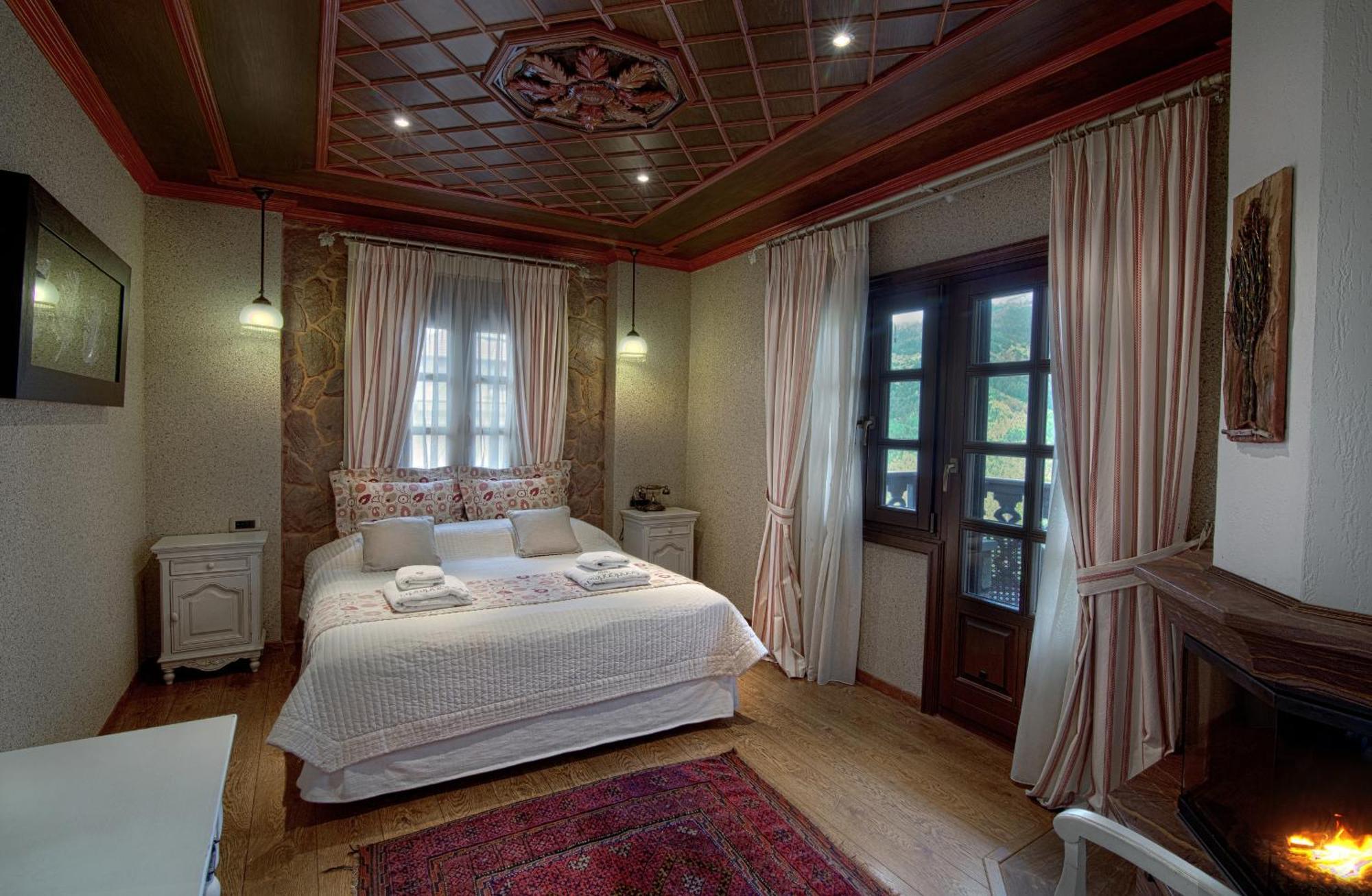 Superior Double Room Fireplace Side Mountain View
