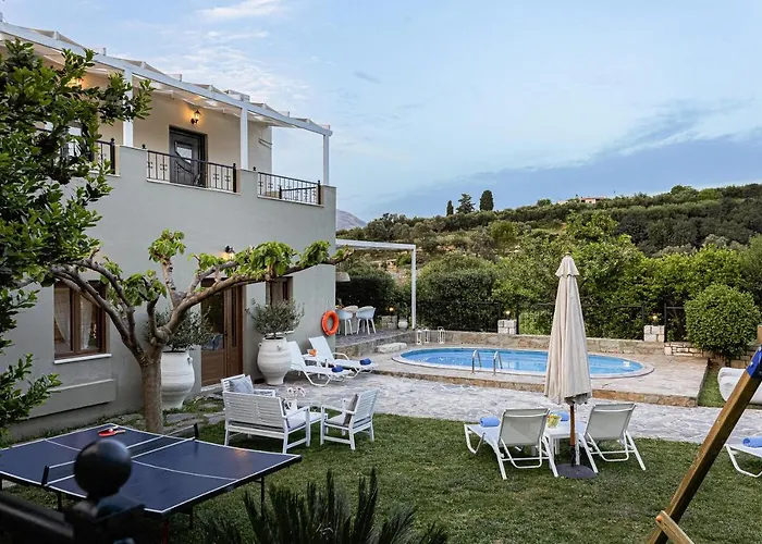 Villa Elodia With Pool & Garden In Heart Of Crete Avdanites
